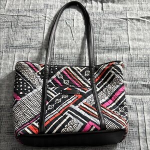 Vera Bradley Northern Lights Multicolor Patterned Tote Bag Purse